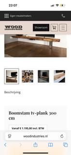 Boomstam tv plank 300 cm, Ophalen, Minder dan 25 mm, Zo goed als nieuw, Plank