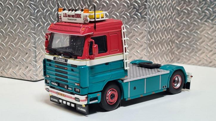 Tekno 72661 Scania 143 trekker Jan vd Ende Monster, Hobby en Vrije tijd, Modelauto's | 1:50, Nieuw, Bus of Vrachtwagen, Tekno