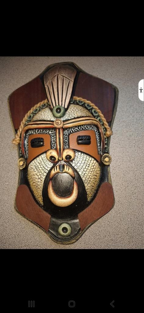 Decoratief Muurbeeld Masker, Antiek en Kunst, Kunst | Niet-Westerse kunst, Ophalen of Verzenden