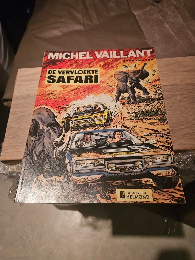 Michel Vaillant - De Vervloekte Safari, Eén stripboek, Ophalen of Verzenden, Gelezen, Jean Graton