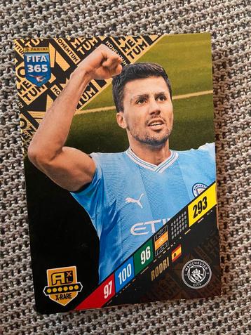 Voetbalkaart panini momentum Rodri beschikbaar voor biedingen