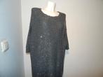 Sandro zachte gebreide jurk tuniek zilveren lovertjes 3/40, Maat 38/40 (M), Verzenden, Sandro, Grijs