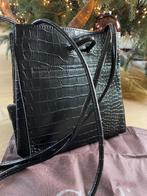 Giuliano zwart slangenprint schoudertasje - Nieuw!, Ophalen of Verzenden, Nieuw, Zwart, Schoudertasje