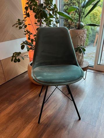 Blauwe/Turquoise Eetkamerstoel beschikbaar voor biedingen