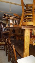 Eiken EETKAMER STOELEN EN TAFELS, Huis en Inrichting, Stoelen, Ophalen, Bruin, Vijf, Zes of meer stoelen