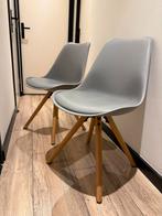 Grijze kuipstoelen, Huis en Inrichting, Stoelen, Ophalen, Gebruikt, Grijs, Twee