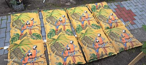 Te koop 4 madison  tuinstoelen kussens 45 x 117 cm, Tuin en Terras, Tuinsets en Loungesets, Zo goed als nieuw, Tuinset, Overige materialen
