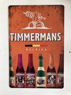 Timmermans.  Bier bord 30 bij 20 metaal, Ophalen of Verzenden, Zo goed als nieuw