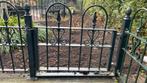 Handgemaakt smeedijzeren hekwerk, 28 meter, groen, Ophalen, Met poort, Zo goed als nieuw, Sierhekwerk