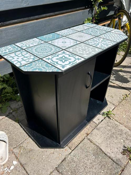 Zwart kastje, Huis en Inrichting, Kasten | Televisiemeubels, Gebruikt, Minder dan 100 cm, 50 tot 100 cm, 25 tot 50 cm, Ophalen