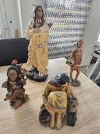 Grote set van Indianen Beelden, Antiek en Kunst, Ophalen