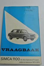 Simca 1100 vraagbaak, Ophalen of Verzenden