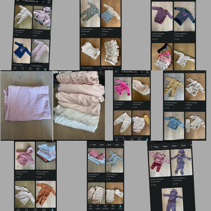 Meisjeskleding bundel maat 44-68, 100+ stuks, Kinderen en Baby's, Babykleding | Maat 50, Gebruikt, Meisje, Setje, Ophalen of Verzenden