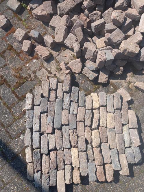 Oude waaltjes,  halve, bont genuanceerd,, Tuin en Terras, Tegels en Klinkers, Gebruikt, Klinkers, Overige materialen, 10 m² of meer