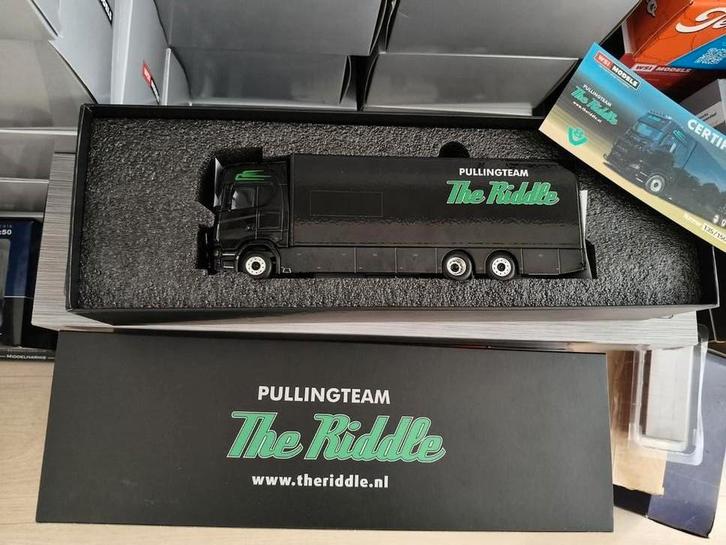 Wsi Scania Pulling team The Riddle, Hobby en Vrije tijd, Modelauto's | 1:50, Nieuw, Bus of Vrachtwagen, Wsi, Ophalen of Verzenden