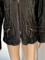 J526 Echt leren jasje maat 44=L leer leder jas blazer zwart, Zwart, Maat 42/44 (L), Jilani, Ophalen of Verzenden