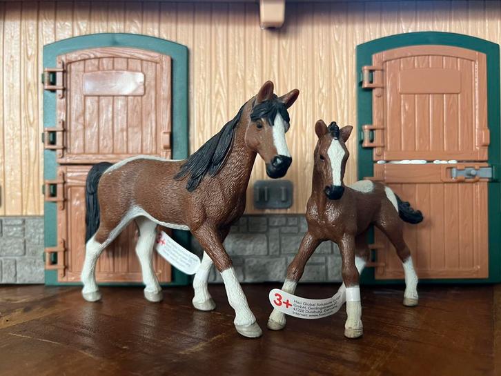 Schleich macdonals merrie en veulen uitgave, Verzamelen, Speelgoed, Zo goed als nieuw, Ophalen of Verzenden