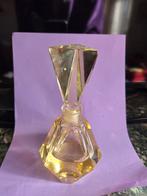 Kristallen parfum fles groot geel gaaf, Ophalen of Verzenden, Nieuw, Kristal