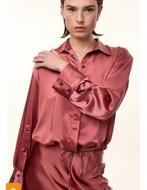 Femme Du Sud silk blouse 34/36, Kleding | Dames, Ophalen of Verzenden, Zo goed als nieuw, Maat 34 (XS) of kleiner, Zwart