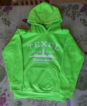 Texel hoody, 146-152, neon groen beschikbaar voor biedingen