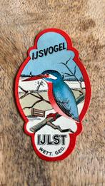 Reclame zegel IJSVOGEL IJLST firma NOOITGEDAGT, Ophalen of Verzenden, Zo goed als nieuw, Patch, Badge of Embleem
