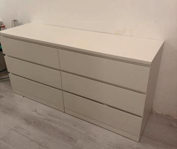 Malm  ikea ladekast met 6 laden