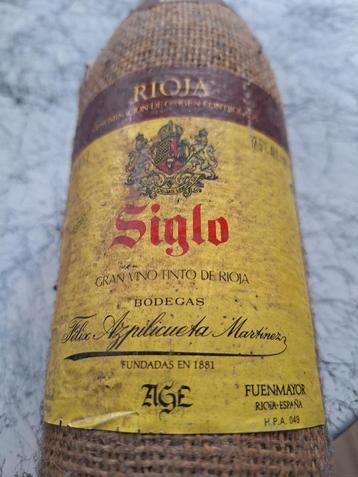 1 Fles Siglo gran vino tinto de Rioja 1976 beschikbaar voor biedingen