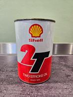 Shell Tweetakt Olieblik 2T Vintage, Verzamelen, Ophalen of Verzenden, Gebruikt, Verpakking