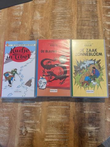 3 vintage VHS Casettes van Kuifje, Nederlands gesproken beschikbaar voor biedingen