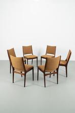 Set van 6 refurbished IMHA eetkamerstoelen vintage design, Ophalen, Hout, Vintage design, Zo goed als nieuw