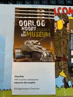 4 tickets voor oorlogsmuseum Overloon en 4 consumpties, Twee personen, Ticket of Toegangskaart