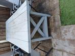 Tuintafel van steigerhout, Tuin en Terras, Tuintafels, Ophalen, Gebruikt, Rechthoekig, Hout