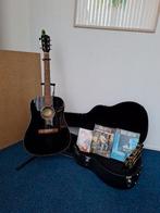 Akoestische gitaar merk Fender met accessoires, Ophalen, Zo goed als nieuw, Western- of Steelstringgitaar, Met koffer