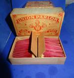 Antieke Volle Lucifer Doos +/- 1910 Union Parlor uit Brussel, Verzamelen, Rookartikelen, Aanstekers en Luciferdoosjes, Verzenden