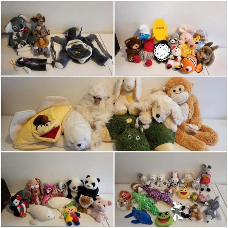 Diverse knuffels (schoon!), Kinderen en Baby's, Speelgoed | Knuffels en Pluche, Zo goed als nieuw, Overige typen, Ophalen
