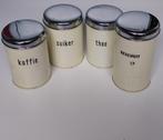Brabantia Emaille Voorraadbussen Koffie/Thee/Suiker/Beschuit, Antiek en Kunst, Antiek | Emaille, Ophalen of Verzenden