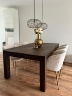 Eettafel teakhout, Huis en Inrichting, Tafels | Eettafels, Ophalen, Gebruikt, Teakhout, 200 cm of meer