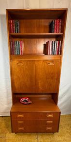 Gratis bezorging!MidCentury Retro Teak BoekenkastG-Plan 1960, Gebruikt, -, -, Mid century retro vintage teak boekenkast GPlan 1960-1970