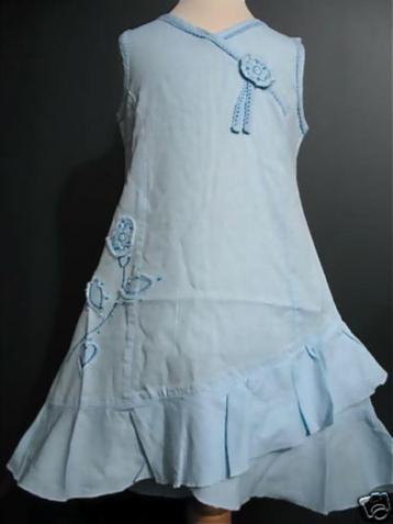 Little Heart pastel blauwe zomer jurk maat 140  beschikbaar voor biedingen