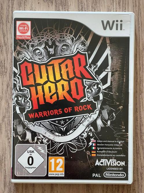 Guitar Hero Warriors of Rock - Nintendo Wii - Krasvrij, Spelcomputers en Games, Games | Nintendo Wii, Zo goed als nieuw, Ophalen of Verzenden