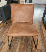 Fauteuil Cooper velvet kleur cognac, Huis en Inrichting, Stoelen, Ophalen, Zo goed als nieuw, Eén