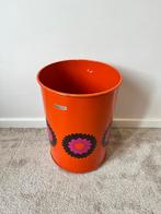 Vintage Brabantia prullenbak, 32x23,5cm. Retro 60s 70s bloem, Huis en Inrichting, Woonaccessoires | Prullenbakken, Gebruikt, Verzenden