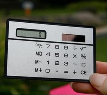 Calculator (CreditCard Formaat) op Zonne-Stroom, Gratis Verz beschikbaar voor biedingen