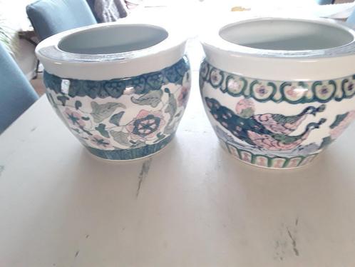 chinese bloempotten, Antiek en Kunst, Antiek | Porselein, Ophalen of Verzenden
