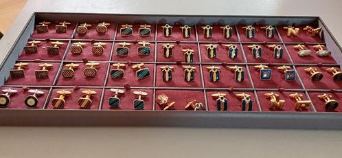 Complete displayset met 160 sets manchetknopen etc, Sieraden, Tassen en Uiterlijk, Manchetknopen, Nieuw, Overige materialen, Ophalen of Verzenden