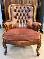 Mooie antieke Chesterfield fauteuil, Ophalen of Verzenden