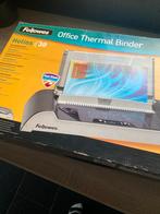 Inbindmachine Fellowes Helios 30 + 65 therm. inbindmappen, Ophalen of Verzenden, Zo goed als nieuw