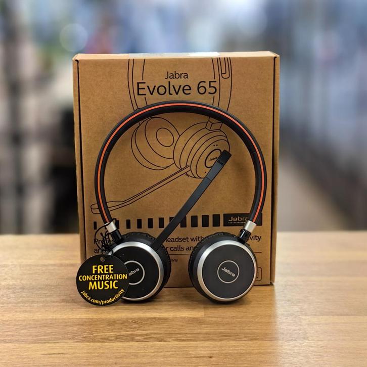 Jabra Evolve 65SE Koptelefoon - NIEUW!, Audio, Tv en Foto, Koptelefoons, Nieuw