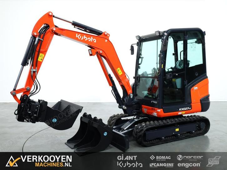 2025 Kubota KX027-4 HI + Compacttilt CTR3 Draaikantelstuk AD, Zakelijke goederen, Machines en Bouw | Kranen en Graafmachines, Graafmachine