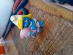 Schleich smurfin met baby smurf, Ophalen of Verzenden, Zo goed als nieuw, Smurfin